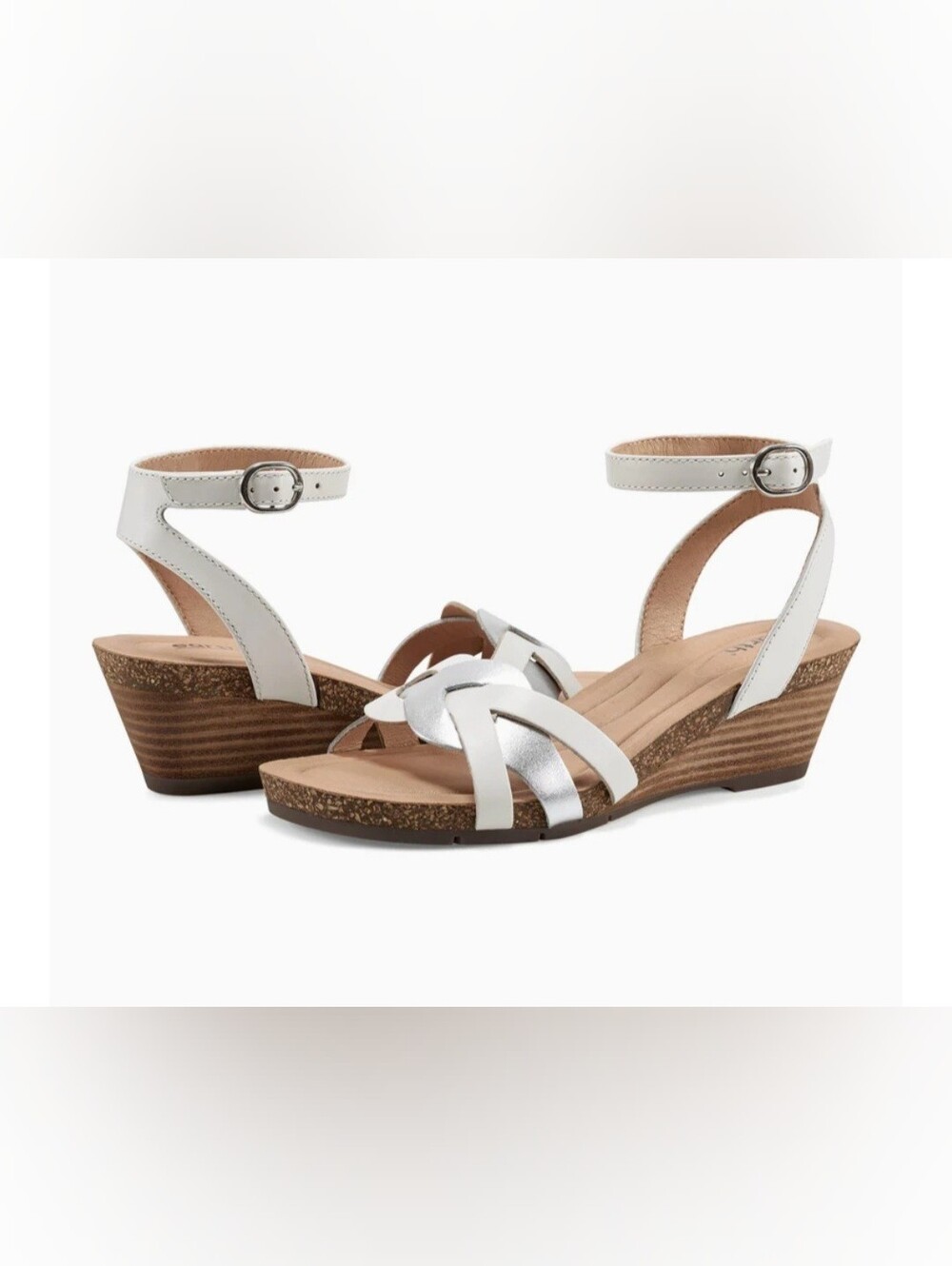 Herly Woven Strappy Stacked Heel Dress Sandals